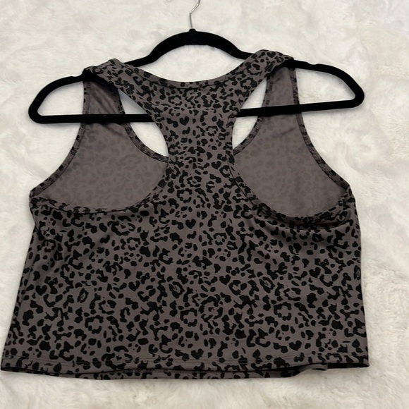 EVOLUTION and creation cropped tank racer back size L cheetah print - Picture 2 of 6